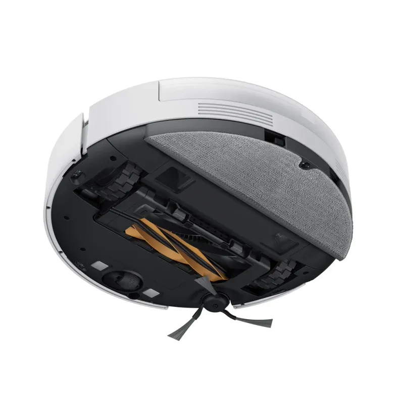 Dreame D20 Pro Plus – vue de dessous, brosses